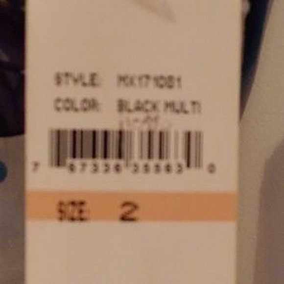 Miss Sixty Chiffon Watercolour Print Dress w/Bejeweled Neck NWT- Sz. 2 - Picture 6 of 7